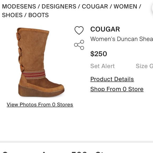 COUGAR DUNCAN DRAFT SUEDE SHEARLING WINTER WATERPROOF BOOTS 9 - Picture 2 of 9